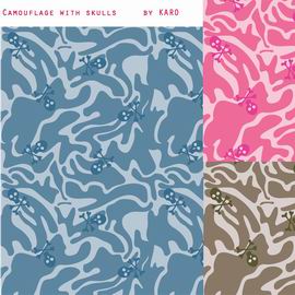 Camouflage with Skulls
